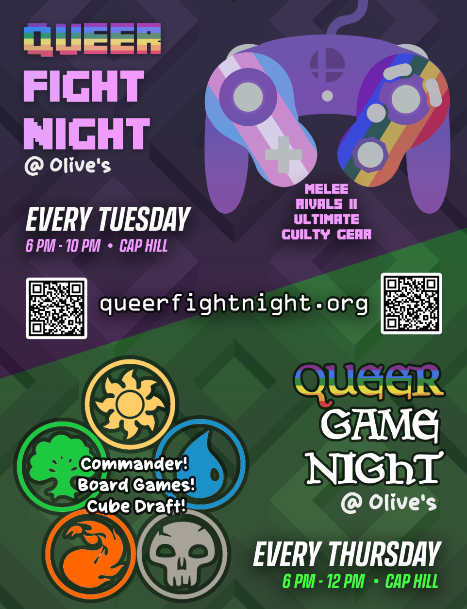 Queer Fight Night event poster